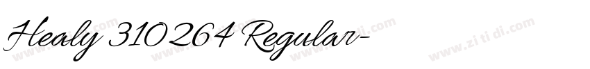 Healy 310264 Regular字体转换 Healy 310264 Regular字体转换